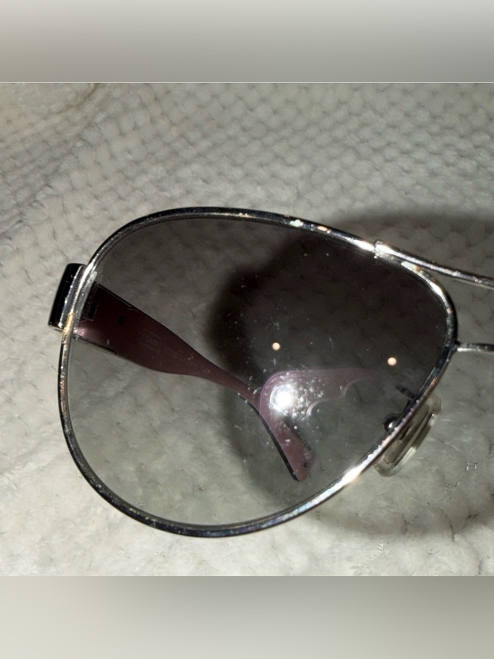 Coach Kristina HC7003 Charity Edition Aviators with Case - Picture 7 of 13